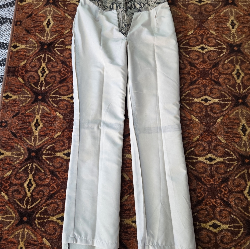Small,Python Print, Embossed Leather Pants - Picture 4 of 5